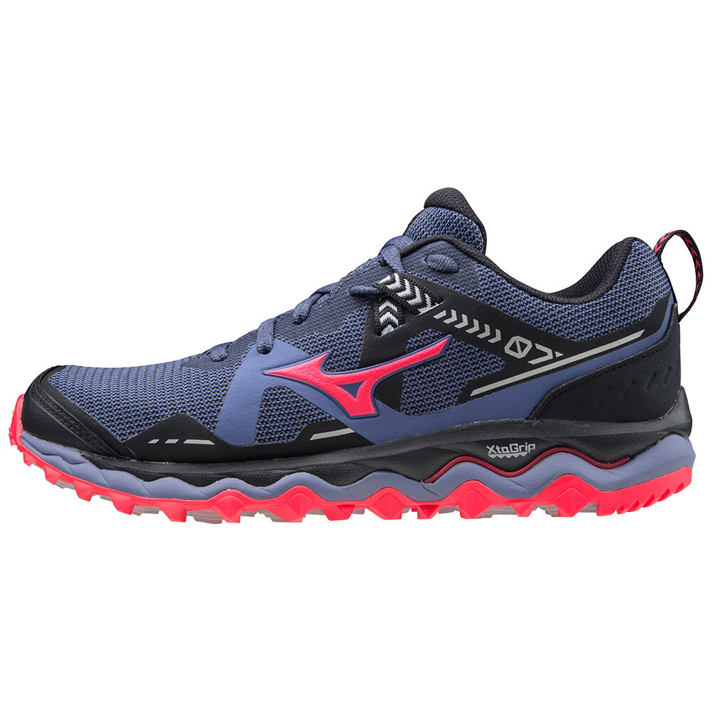 Zapatillas Trail Running Mizuno Wave Mujin 7 Para Mujer Azules/Negros/Rosas 9250841-JY